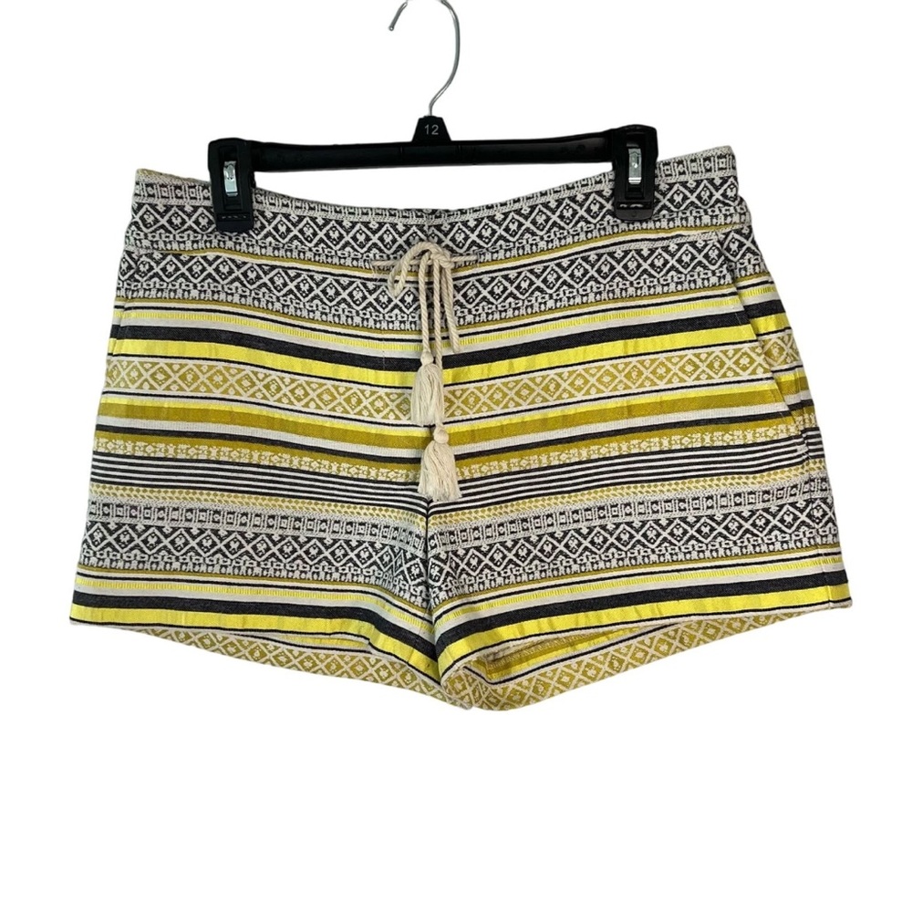 Ann Taylor LOFT Rivera Brocade Jacquard Shorts Women’s Size 6 Tassels